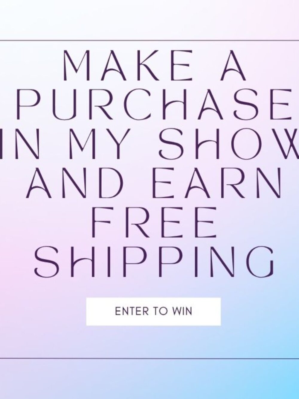 Free Shipping Giveaway